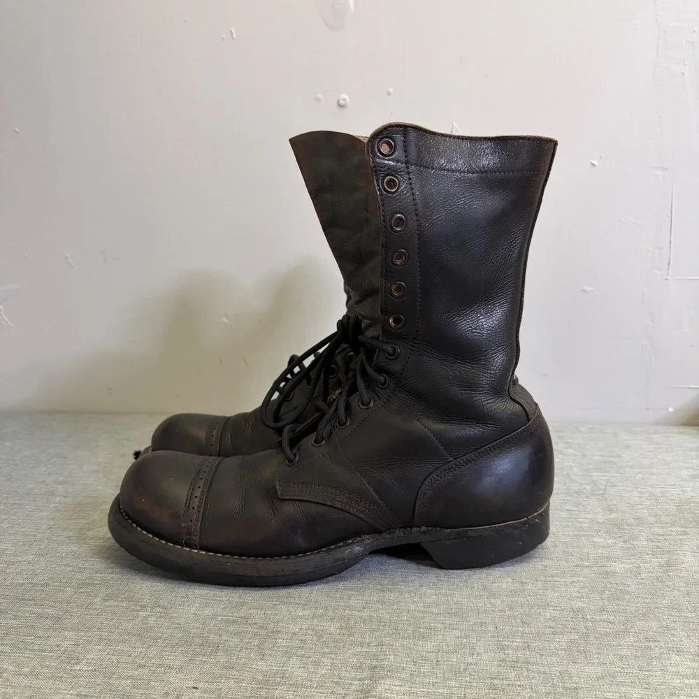 Corcoran Jump Boots Men 7C Vintage 60s Army Military Leather Combat Cap Toe